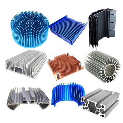 Qualität  Customized Aluminum Extrusion Heat Sink Silver Heat Dissipation Aluminum usine
