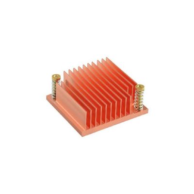 Rein Kupfer Skived Heatsink CNC-Bearbeitung Prozess kundenspezifische Flossen Pitch