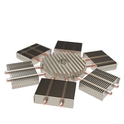 CNC Skived Fin Heat Sink Prozess Skiving Kupferrohr Heizkessel