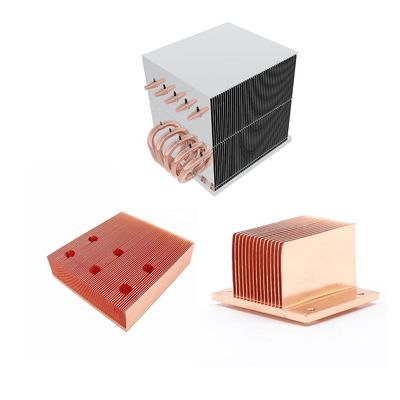 Individuell angepasste Skived Fin Heat Sink Wärmeübertragung Kupfer Schraubmontage