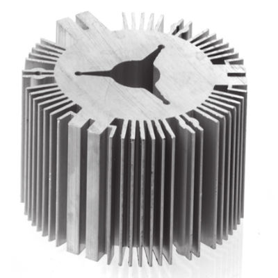 Versatile Aluminium-Extrusionswärmeschwimmer ästhetische kundenspezifische Silberwärmeschwimmer