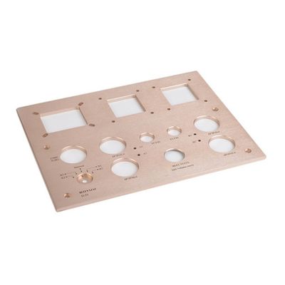 Anodisierte Aluminium-CNC-Bearbeitungsplatte Rechteck leichtgewichtig