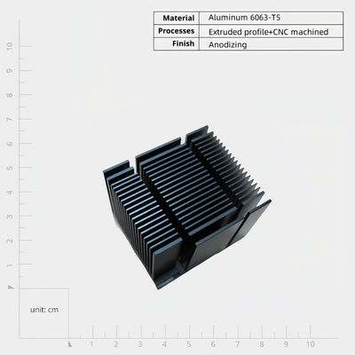 Maßgeschneiderte leichte Aluminium-Wärmesenk 6000-Serie mit langlebiger Haltbarkeit Einfache Installation