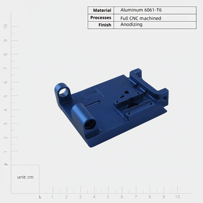 CNC-bearbeitete Teile für elektronische Geräte aus anodierter Präzisionsaluminiumlegierung