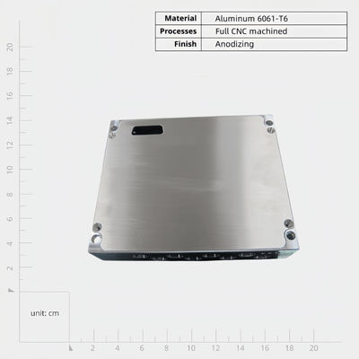 Leichtgewichte CNC-bearbeitete Gehäuse aus Aluminiumlegierung mit anodierter Oberflächenveredelung