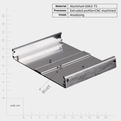 Leichtgewicht Haltbarkeit Cnc Fräsen Aluminiumteile Frontplatte für Elektronik