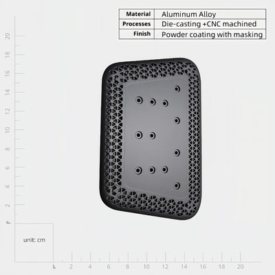 Druckguss-Aluminium-Vorderplatte für individuell anpassbare und schützende industrielle Anwendungen
