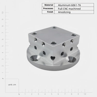 Präzisionsanodisierte CNC-bearbeitete Aluminiumteile für Elektronik und Kommunikation