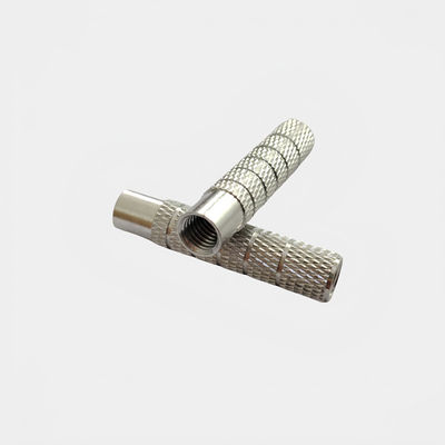 Knurrled Handgriffe und Knöpfe Aluminiumlegierung Blind Hole Handmuttern mit Dreh-Einsatzmutter