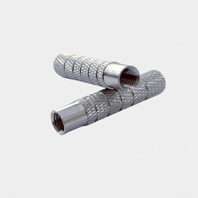 Knurrled Handgriffe und Knöpfe Aluminiumlegierung Blind Hole Handmuttern mit Dreh-Einsatzmutter