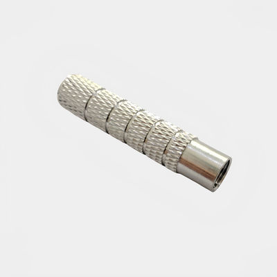 Knurrled Handgriffe und Knöpfe Aluminiumlegierung Blind Hole Handmuttern mit Dreh-Einsatzmutter