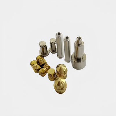 CNC-Drehteile Knurled Handgriffe und Knöpfe Satin Nickel Finish Knurled Nüsse