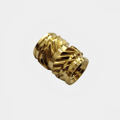 Injektionsgeformte Knurled Nut Schraube mit eingebetteter Kupferwärme Set Kupfer Inlays und Einsätze für M2 M3 M4 M5 M6 M8 Nüsse
