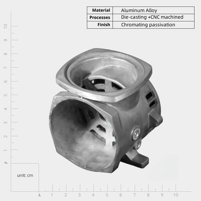 Hohe Produktionseffizienz Aluminiumgussgehäuse Zinklegierung Gussteile für elektronische Geräte