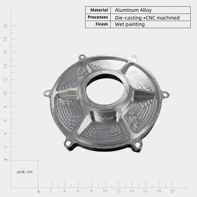 Korrosionsbeständige erschwingliche Aluminium-Gießgehäuse mit pulverbeschichteter Oberfläche Ra 1.6