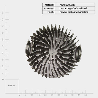 Spezialisierte Hardware Elektronik Industrie Bohnenlampenhalter Aluminiumlegierung Schwarz Anodisierte Teile CNC-Bearbeitung