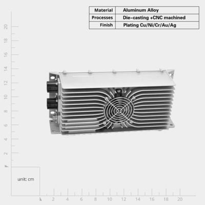 Hochfeste Aluminiumlegierung Druckgusswärmesenk für elektronische Geräte in industriellen Anwendungen