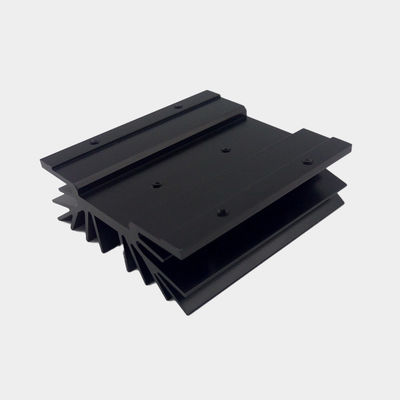 6000-Serie Aluminium Extrusionswärmewaschbecken, schwarzer Anodisierungs-Aluminium-Kühler