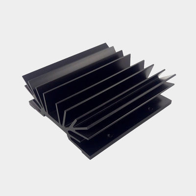 6000-Serie Aluminium Extrusionswärmewaschbecken, schwarzer Anodisierungs-Aluminium-Kühler