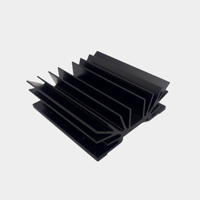6000-Serie Aluminium Extrusionswärmewaschbecken, schwarzer Anodisierungs-Aluminium-Kühler