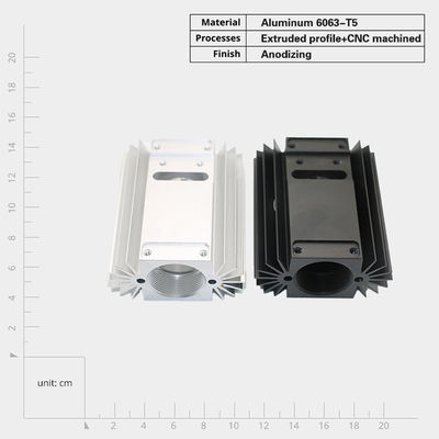Wärmeverteilung 6000-Serie Aluminium-Extrudierte Wärmeabdeckung Anpassbares und Dauerhaftes Design