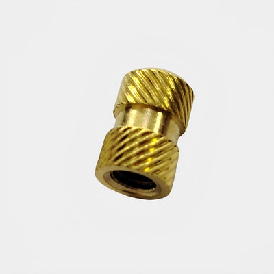 Titanium Heat Staking Messing Knurled Nut Einsatz für Kunststoff M2 M3 M4 M5 Sensor Anwendung