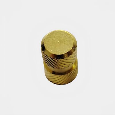 Titanium Heat Staking Messing Knurled Nut Einsatz für Kunststoff M2 M3 M4 M5 Sensor Anwendung