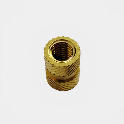 Titanium Heat Staking Messing Knurled Nut Einsatz für Kunststoff M2 M3 M4 M5 Sensor Anwendung