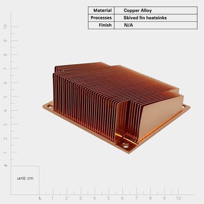 Maßgeschneiderte Kupferwärmeabdeckung für elektronische Komponenten