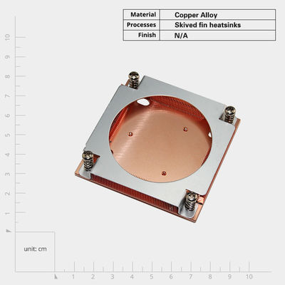 Customized Copper Skived Fin Heat Sink Fined Heatsink Schraubmontage für AMD Intel GPU/CPU