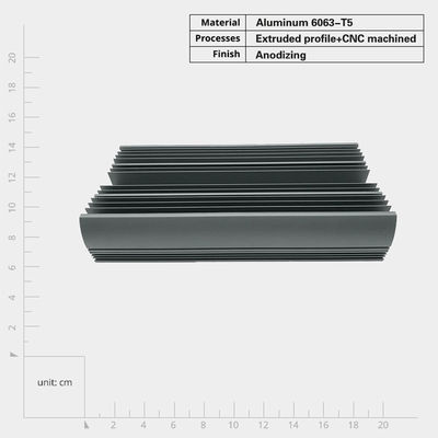 Extrudiertes Aluminium-Wärmebeckenprofil mit hoher Korrosionsbeständigkeit