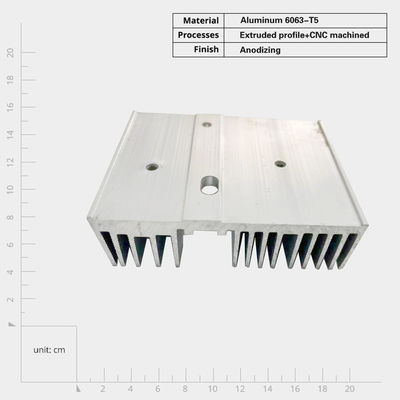 Korrosionsbeständige Aluminiumprofile Wärmewaschfläche Aluminium Extrusionswärmewaschfläche mit effizienter Wärmeverteilung