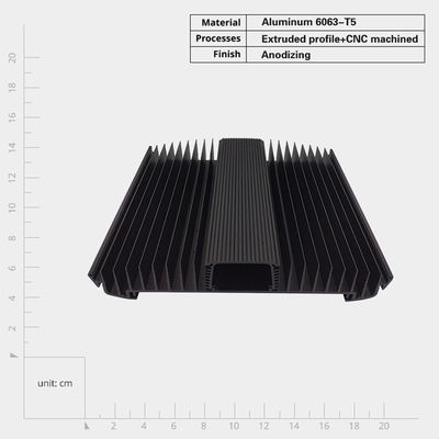 Anodisierte Aluminium-Extrusionswärmesenkung für die optimale Kühlung