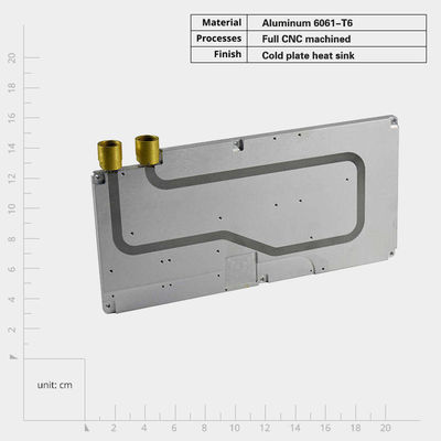 Aluminium-Kaltplatten-Wärmewaschbecken mit hoher Durchflussrate und Schraubmontageverfahren