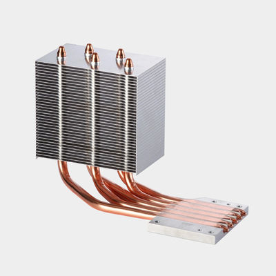 angepasster Flossendichte Skived Flossen und Rohr Wärmetauscher für elektronische Geräte
