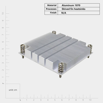 CPU-Wärmeschwimmer für Hochleistungs-Server mit Skived Fin Design und geringer Wärmebeständigkeit