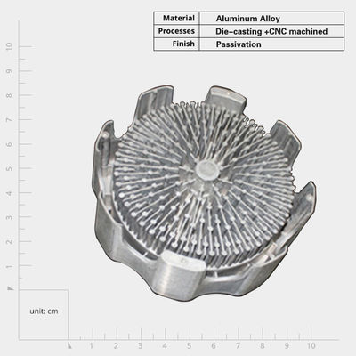 Anodisierte Druckguss-Aluminium-Wärmewaschbecken