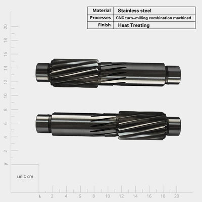 Anpassungsgetriebe Anpassungsantrieb Schmiedung Großmodul Großes Doppelpinion Helical Gear Shaft