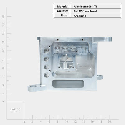 Fräsenbearbeitung Anodisierung CNC-Bearbeitete Teile Polieren Aluminium 5-Achsenbearbeitung