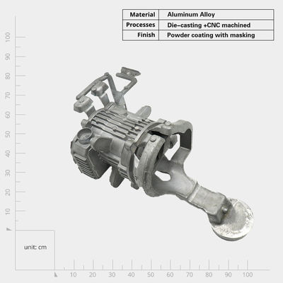 Hochwertige Aluminiumlegierung Druckguss-Autoteile Neue Auto-Lenkung Druckguss-Blatt Metallteile