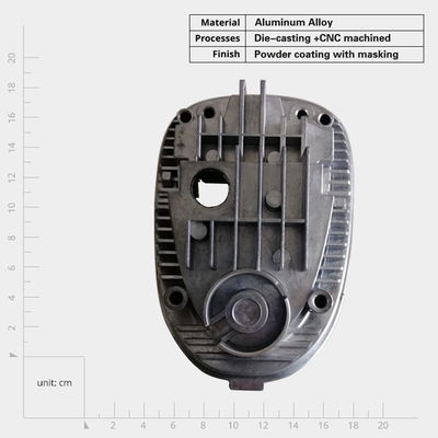 Custom-Aluminium-Hochpräzisions-Autoteile Druckguss-LED-Wärmeabwasser-Autoteil